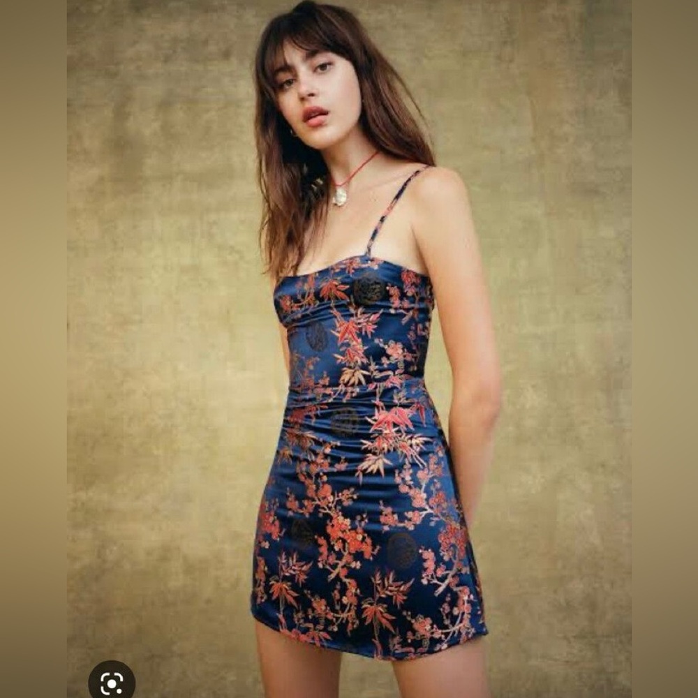 Realisation Par Navy and Red Floral Dress